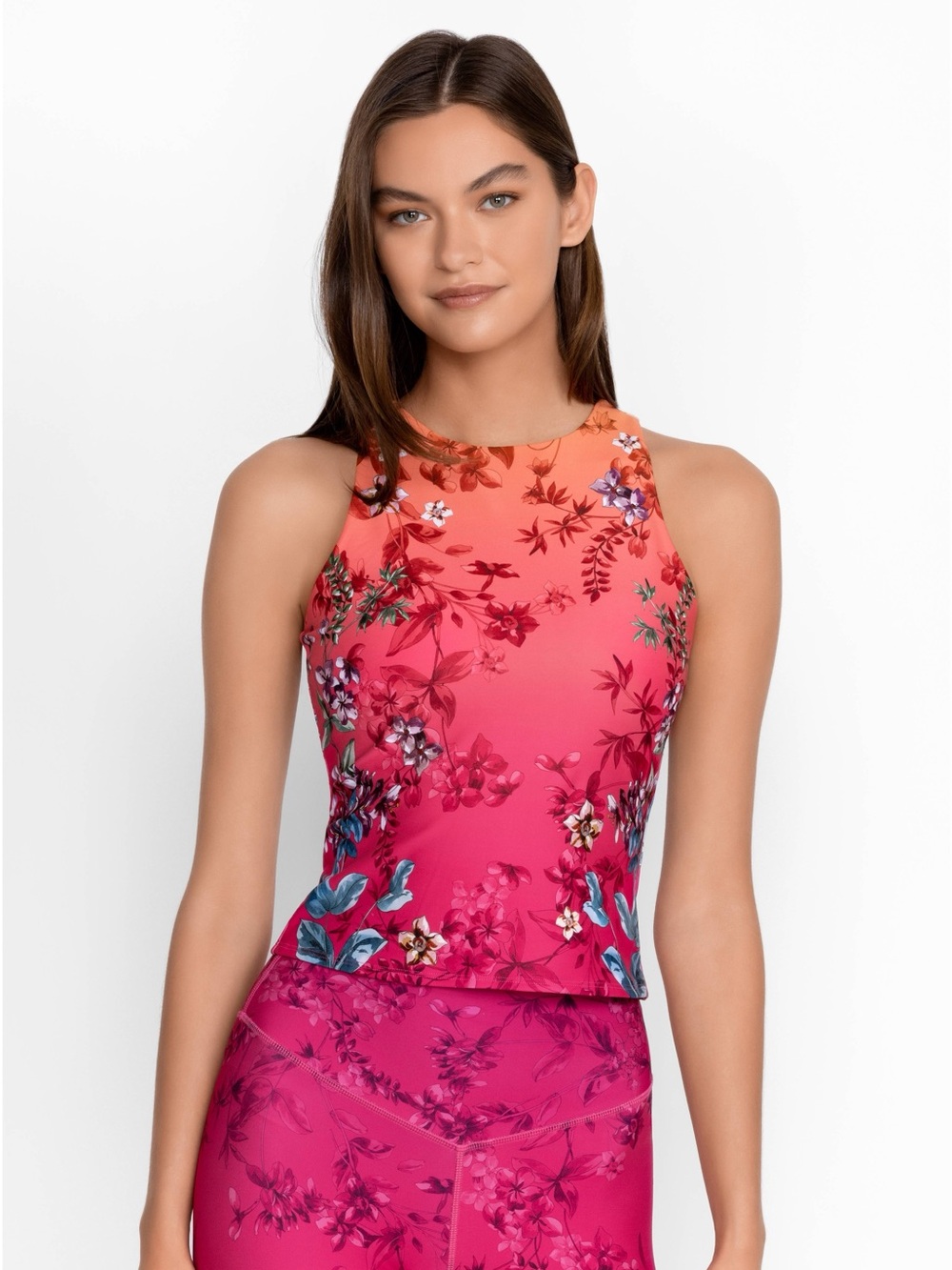 NWT Johnny Was Emboy High Neck Compression Tank Sz XS